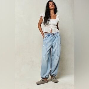 Free People Bright Eyed Wide Leg Jeans